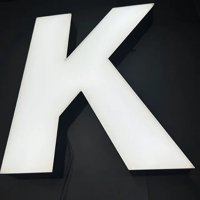 frontlit channel led letter light store business outdoor large storefront letters for business signs pizza shop sign