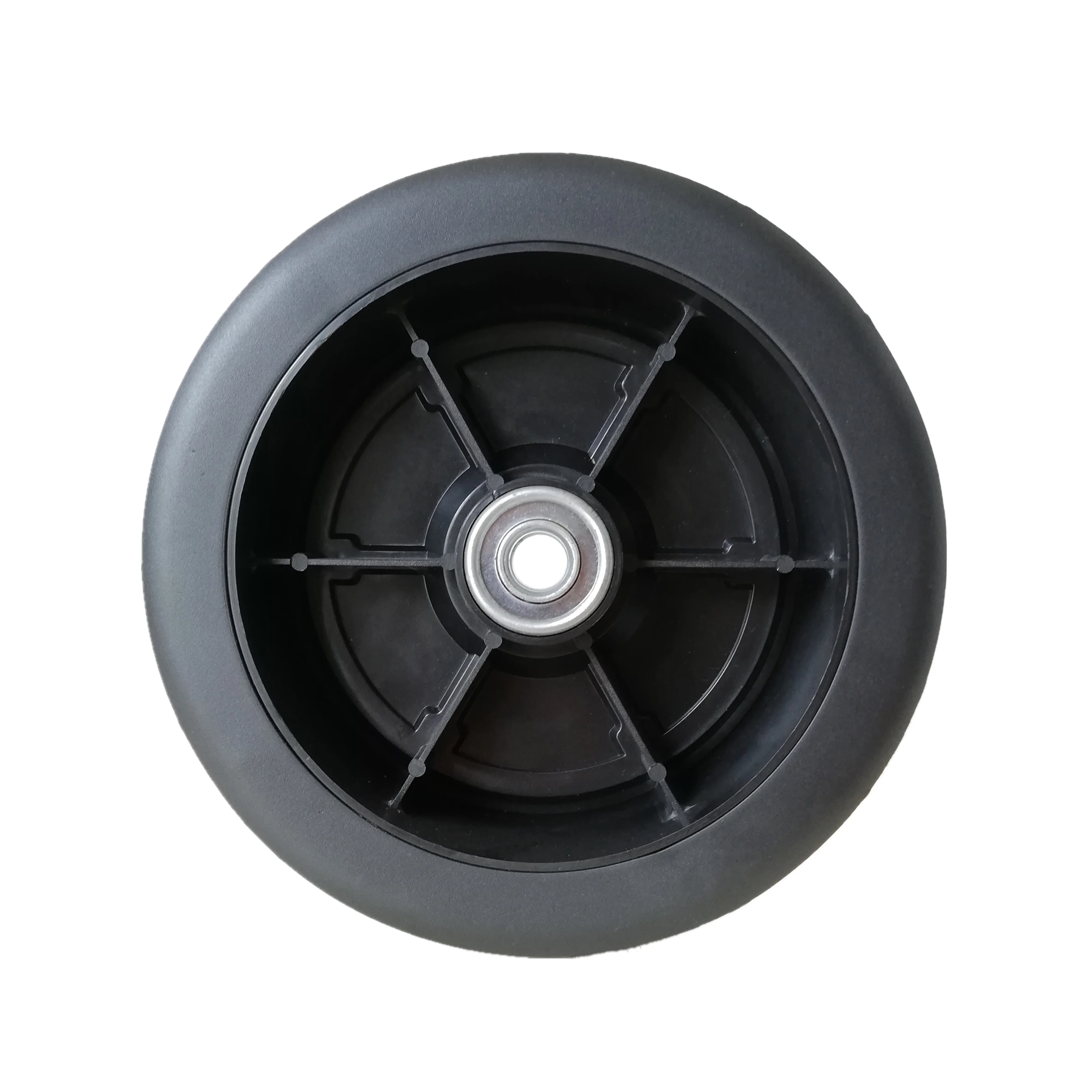 Plastic wheel 7 inch pvc wheel for bbq grill, barbecue, tool cart