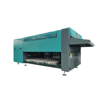 Industrial automatic clothes folding and cloth ironing machine flatwork ironer
