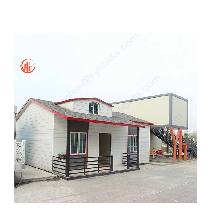 LIBIDA  prefab lowes modular portable flat pack australian standard homes prebuilt container house garage storage foldable house