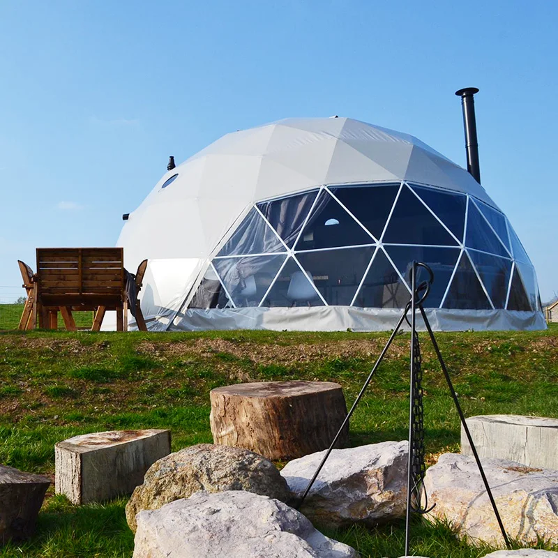 YUNTU Snow Glamping Tent Dome Circus Geodesic For Sale