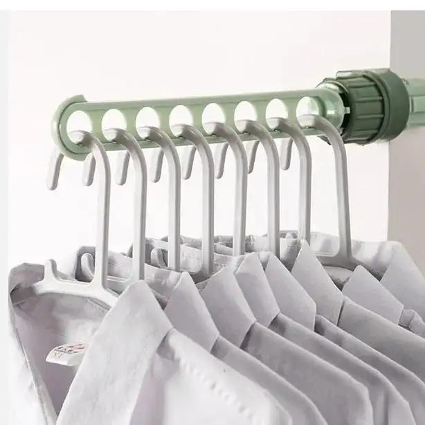 Hot Sale 8 Holes Portable Space Saving Window Frame Hanger Travel Hotel Clothes Rack