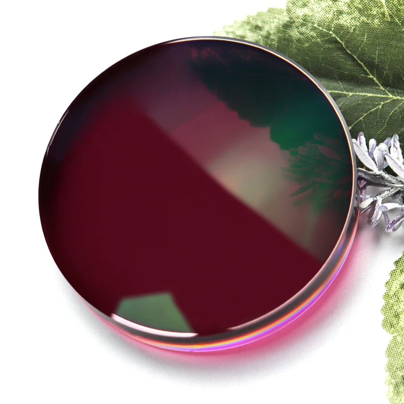 1.56 Hmc Photochromic pink manufacturers cr39 spectacle lentes opticos optic optical photo pink cut lenses lens