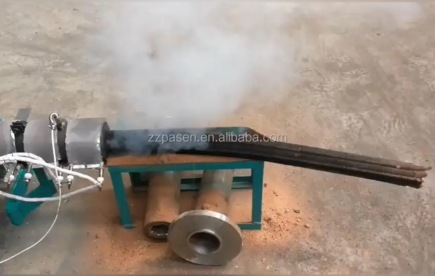 Rice husk sawdust and wood chips briquette press charcoal making machine