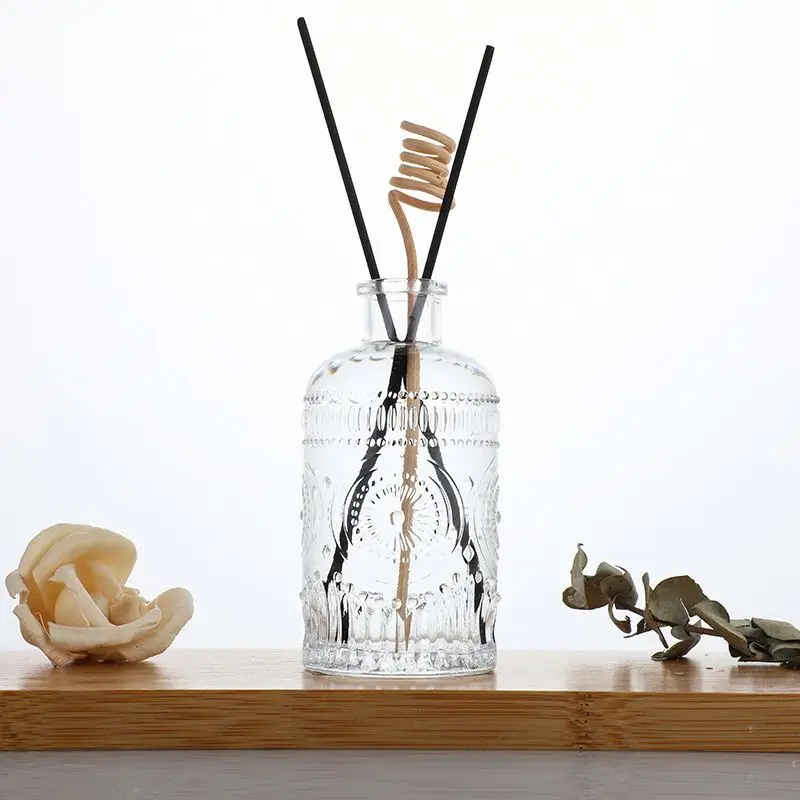 Factory Wholesale Reed Glass Diffuser Bottle Empty Aroma Reed Diffuser Bottle Glass For Air Freshener