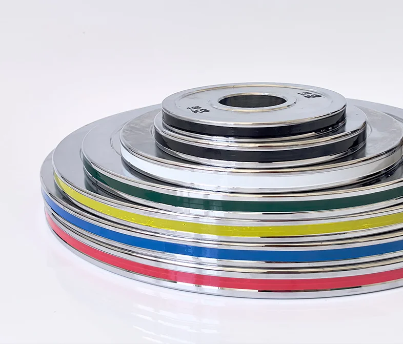 Gym Weightlifting Standard  Stainless Steel Weight Plates For Barbell