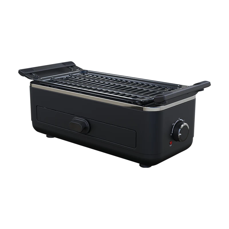 New design square multi-function indoor electric smokeless bbq grill electric