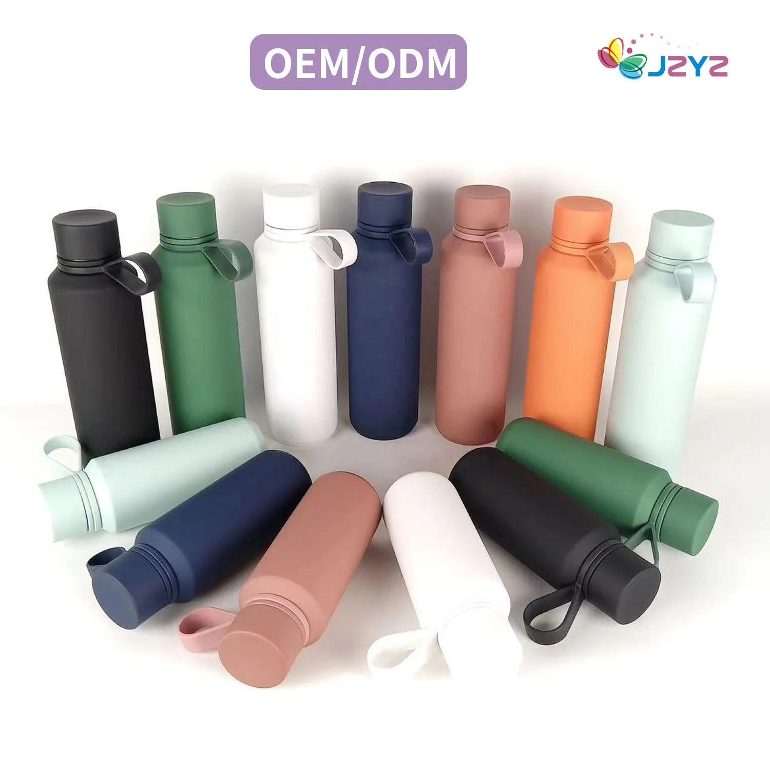 JZYZ Милая прозрачная бутылка для горячей и холодной воды с логотипом на заказ 2 литра фильтром тренажерного зала 1 литр