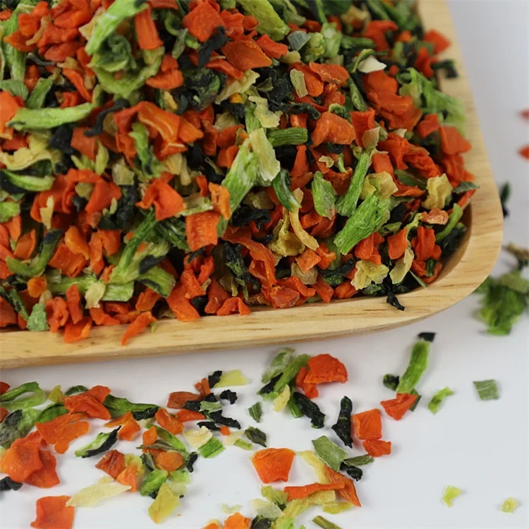 AD Air Dried Mixed Vegetables Sachet Packing  WOHUA Supplier Dehydrated Mix Vegetable For Instant Noodle