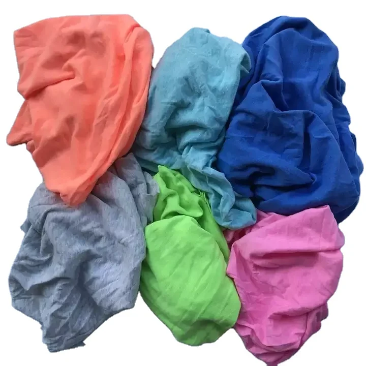 Scraps Marine Usasge 100% Cotton Cutting Waste T Shirt Soft Rag Industrial Cotton Wiping Cleaning Rags Kg