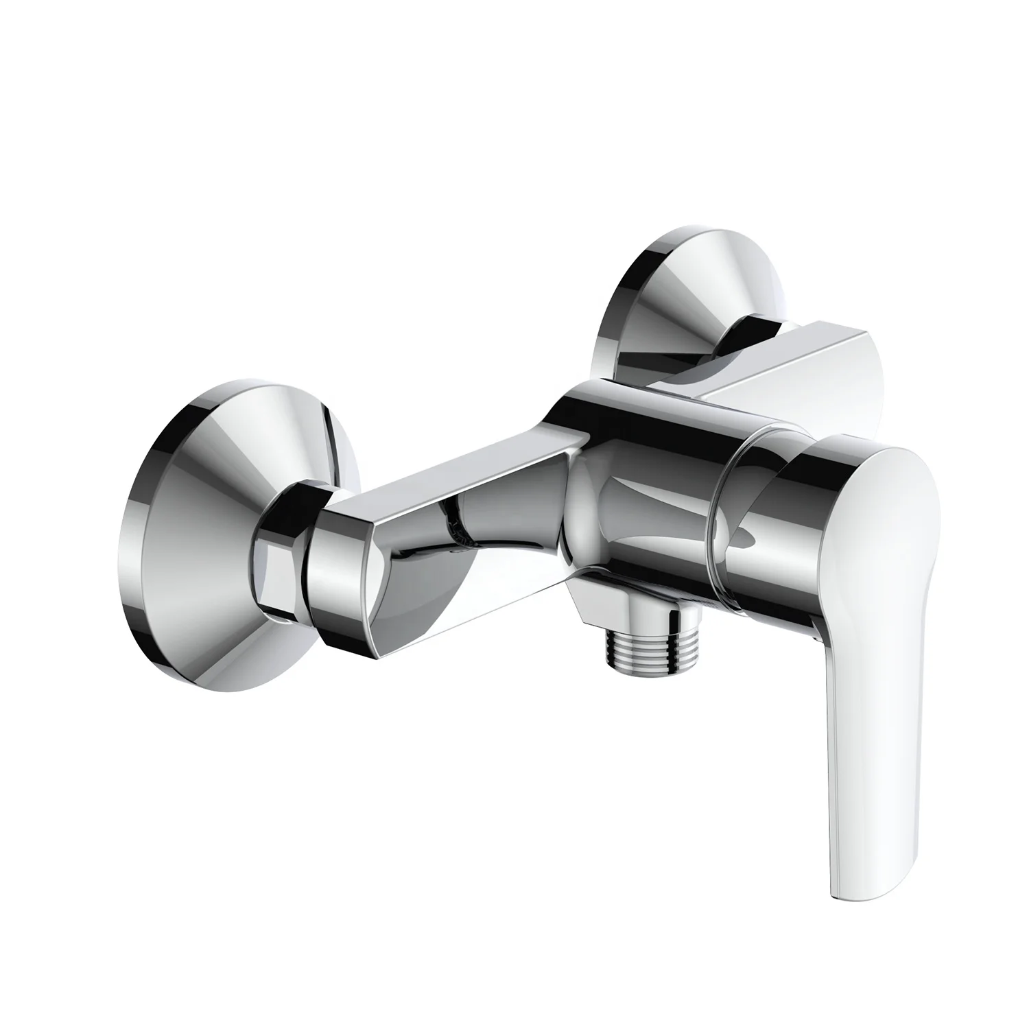 HY-80410050 brass hot cold water wall mounted shower mixer tap single mixer bath tap with shower connection