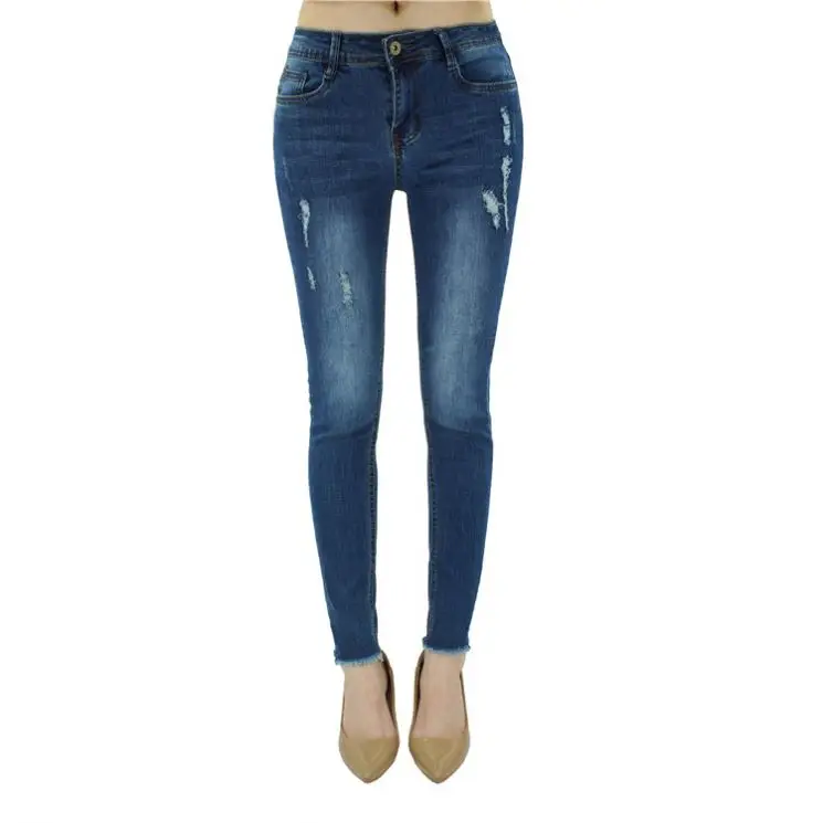 
High quality pencil ripped pants women pictures sexy jeans pants women styled jeans new desig n 