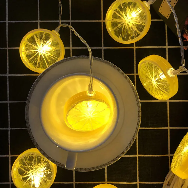3 * AA батарея LED гирлянда с дольки лимона украшения для дома украшения