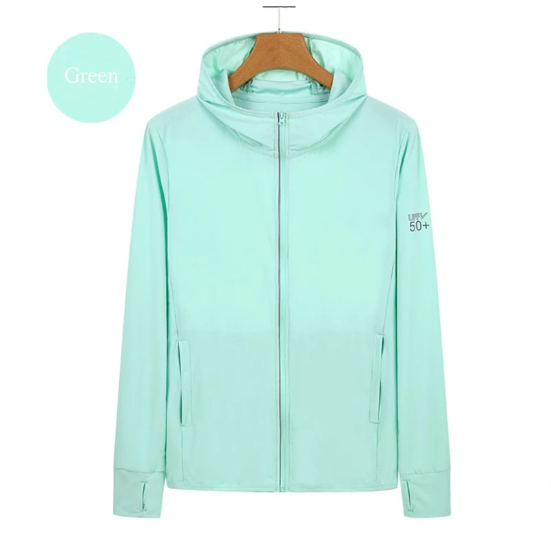 Low MOQ Sunscreen jacket UV protection Fast shipping ICE silk Cooling Summer jacket for men women