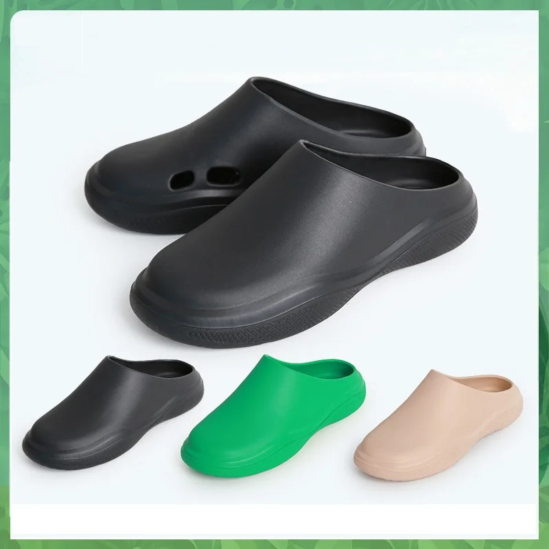 Waterproof Slip Resistant Unisex Slip On Thick Soled Light Breathable Slippers EVA Clogs Medical Work Shoes