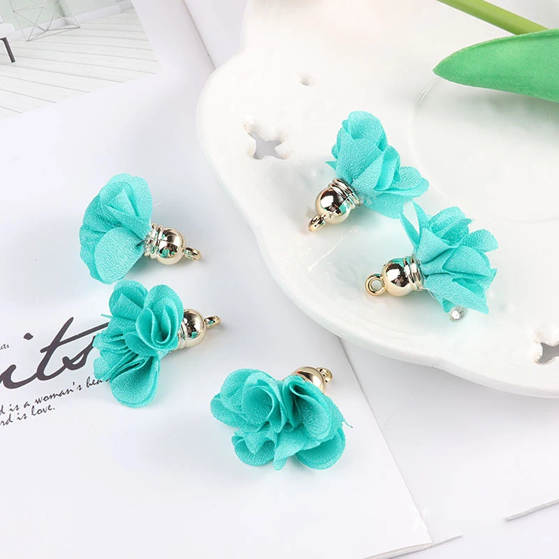 Тканевые подвески с цветами и кисточками для брелоков, ремешки для мобильных телефонов, ювелирные подвески, подвески «сделай сам», Швейные аксессуары