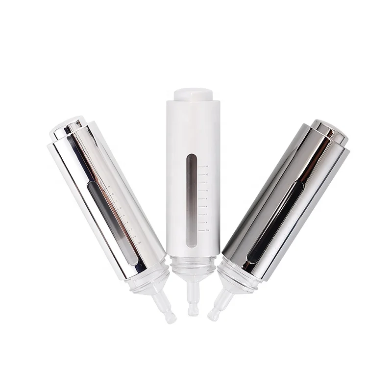 Custom Made 15ml Facial Essence Oil Syringe Dropper Bottle Skincare Packaging for Serum Cosmetic Press Pump Dropper Bottle