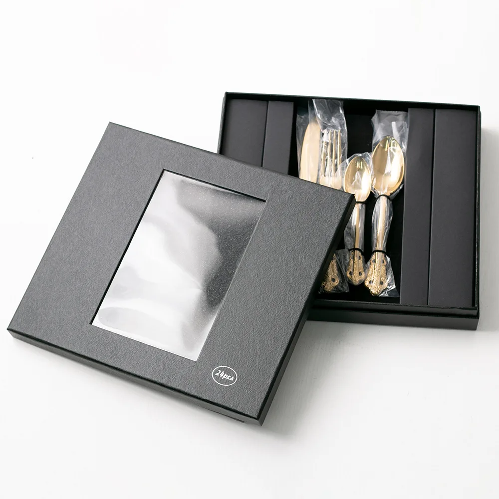 High Quality Flatware Set Stainless Steel Gold Spoon Fork Knife Restaurant Hotel Cutlery