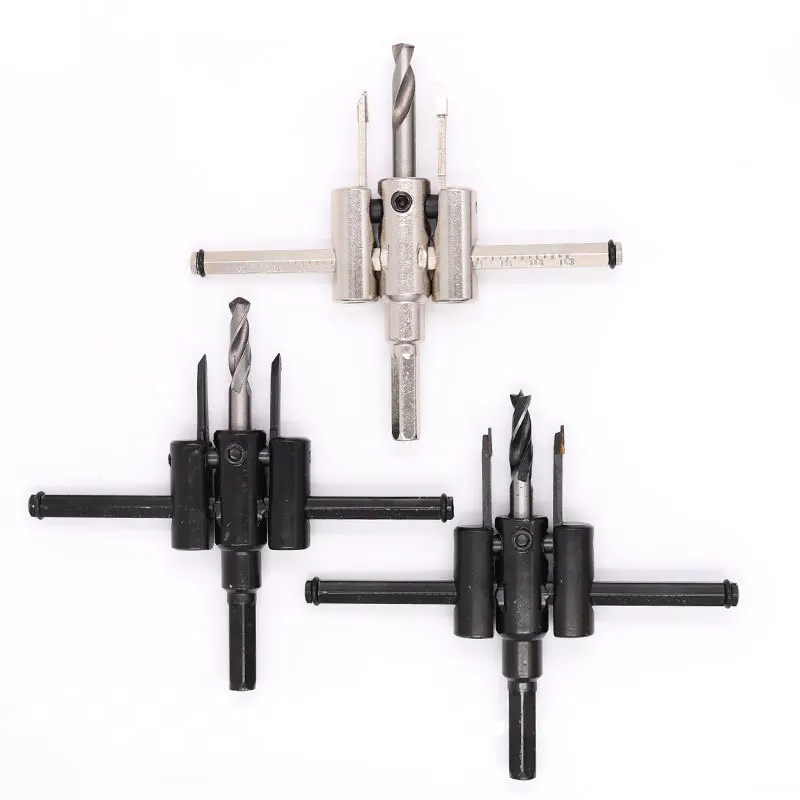 Adjustable Drill Bit Woodworking Hole Opener Metal Wood Circle Hole Saw Cutter smooth cuts through most materials Drill Bit