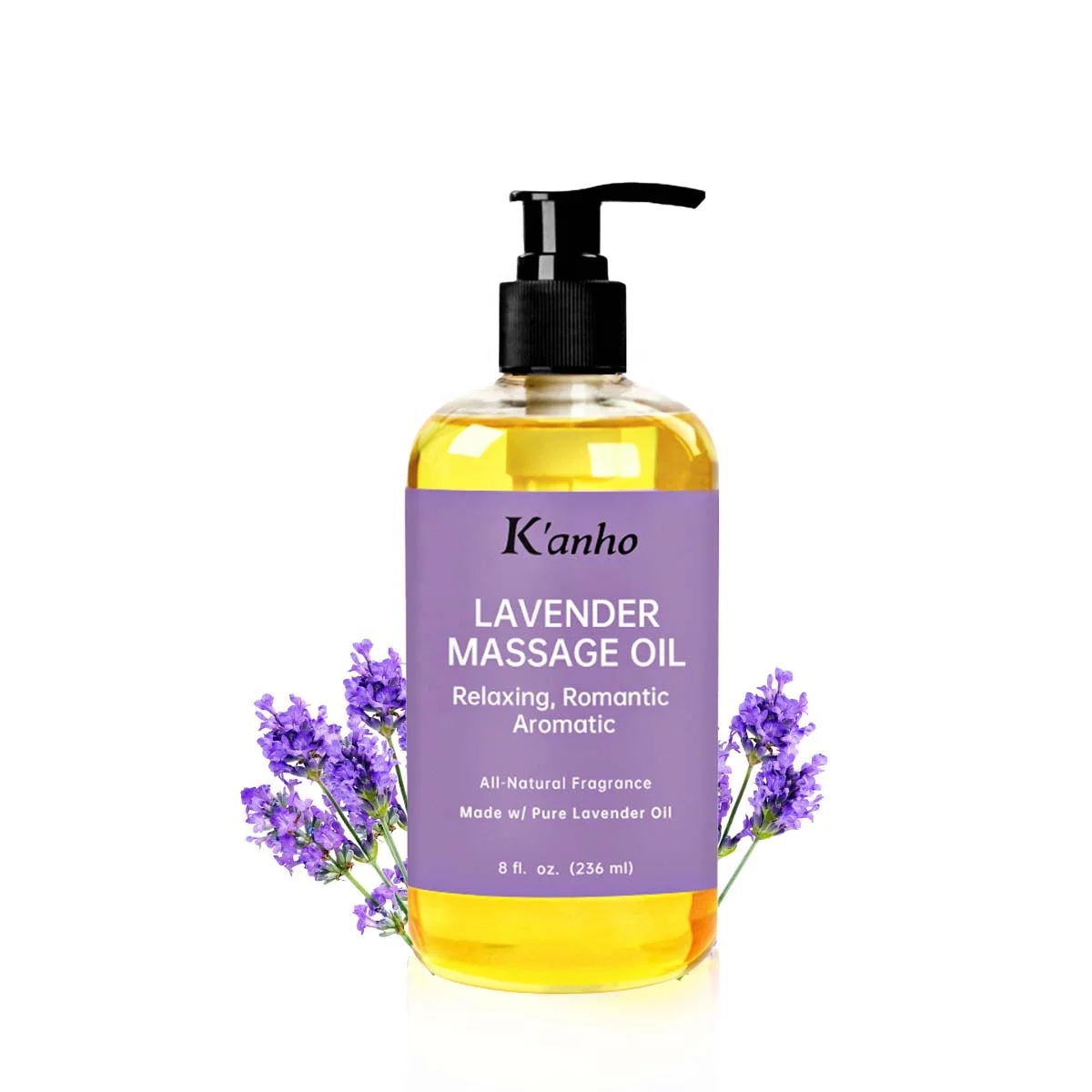 Kanho Natural Sensual Lavender Oil Bode Care Relaxing Firming Slimming Couple Massage Oil