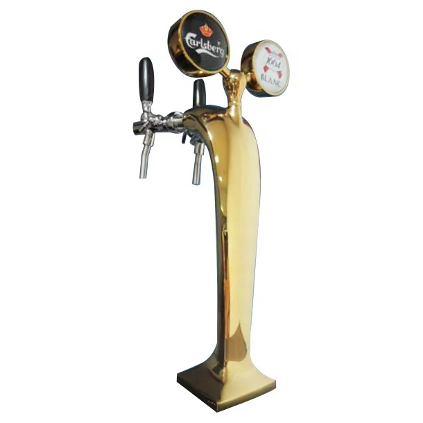 two tap draft beer tower