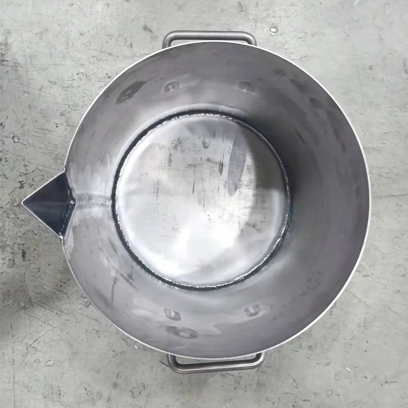 Customizedacid resistant pure titanium bucket, special refining titanium bucket for boiling aqua regia