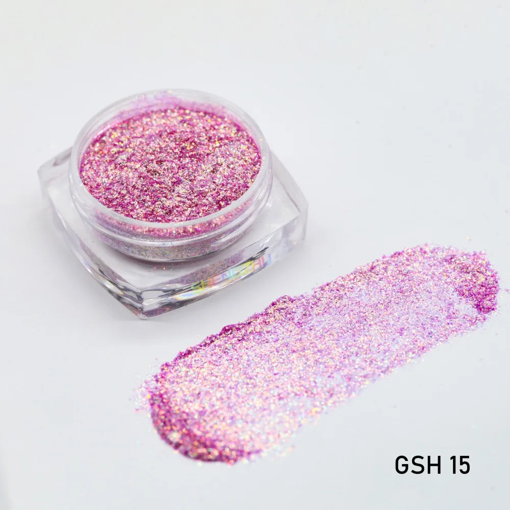 new color GSH15 pink eyeshadow color change chameleon candy aurora pigment loose powder pink shimmer eyeshadow powder pigment