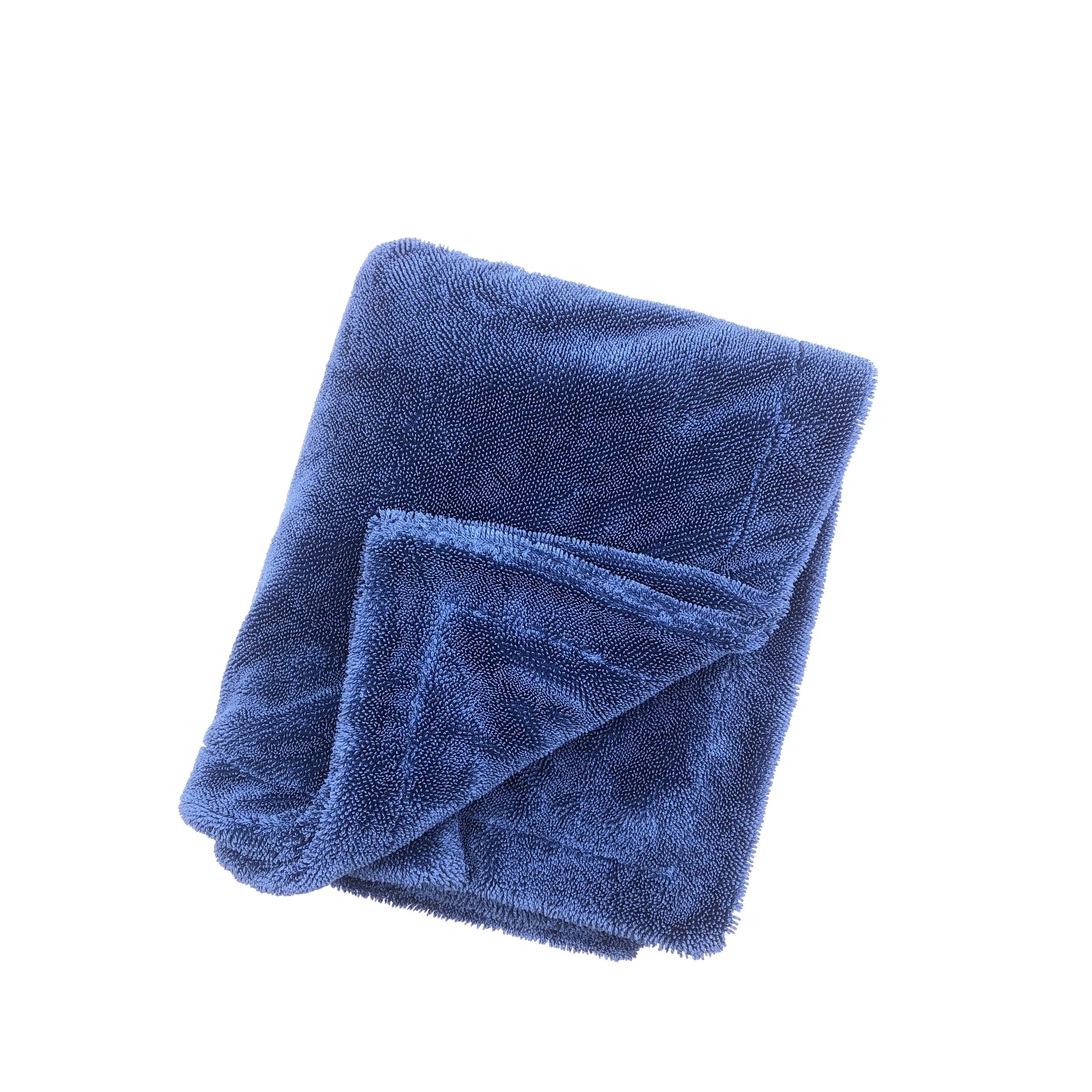 Factory Supply  Customized  logo  Super Absorbent  Microfiber Cleaning Cloth Car Wash Towel  Auto Twisted Loop Car  Drying Towel