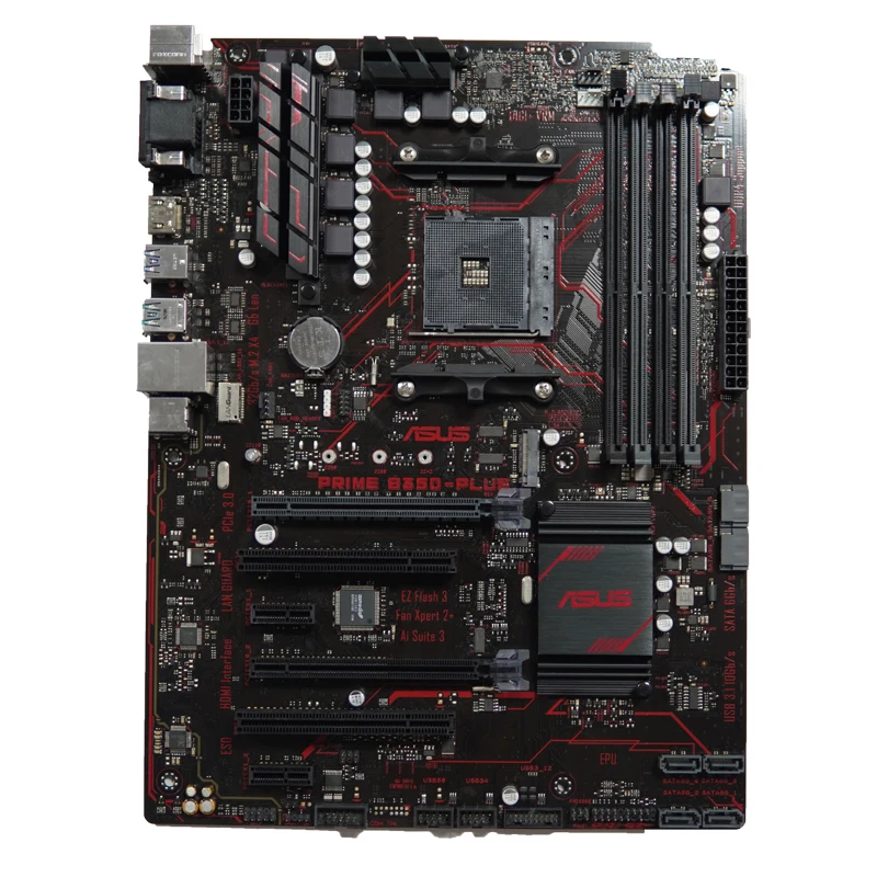 Новые поступления настольный материнская плата для ноутбука ASUS PRIME B350-PLUS 64 Гб DDR4 гнездо AM4 игровой материнской платы
