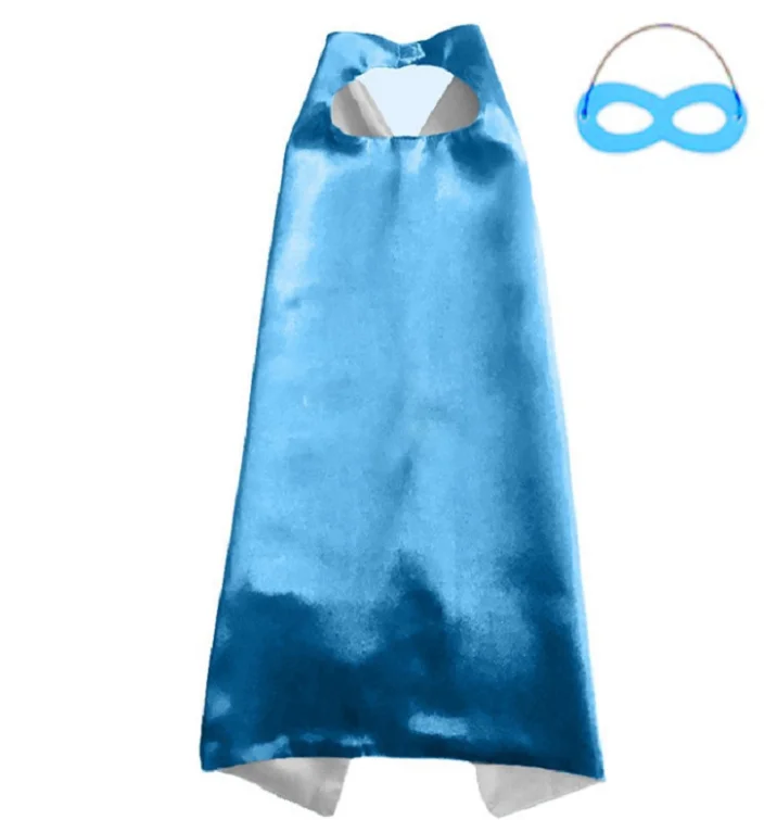 Детский двухслойный 27 5 плащ супергероя с фетровыми масками