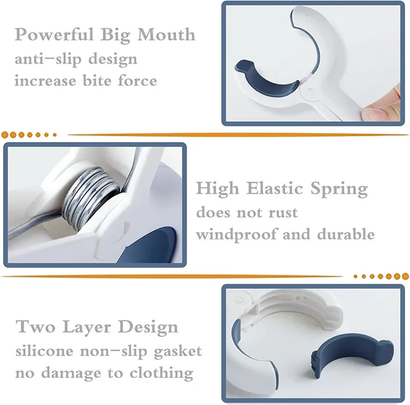 Plastic Clothes Pins,Windproof Heavy Duty Indoor Outdoor Laundry Clips for Bedclothes Throw Blankets Quilts Home Office Towel