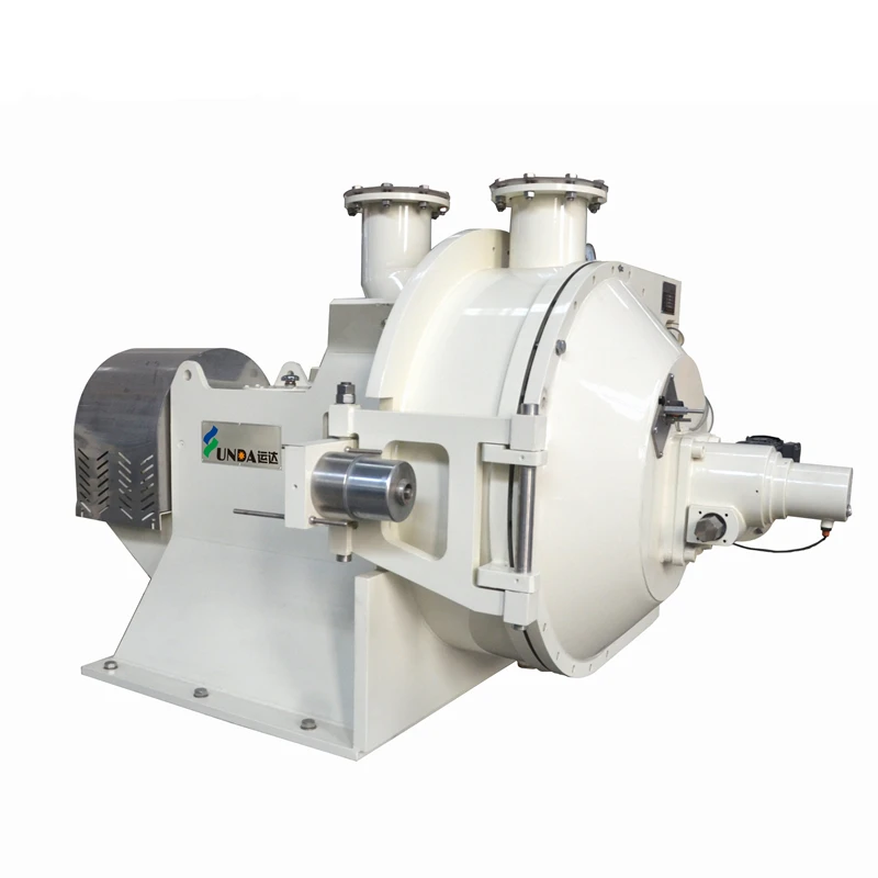 Yunda loose waste paper product making machine pulp production line double disc refiner