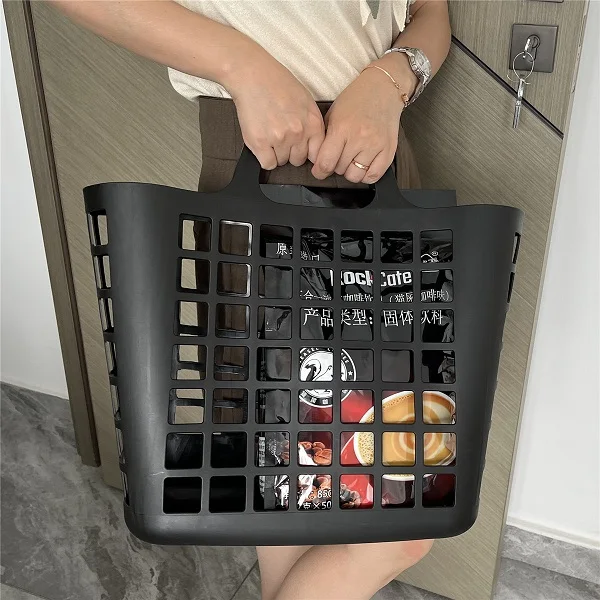 Оптовая продажа, розничная продажа, продуктовый супермаркет, пластиковые ручные корзины для хранения, для продажи