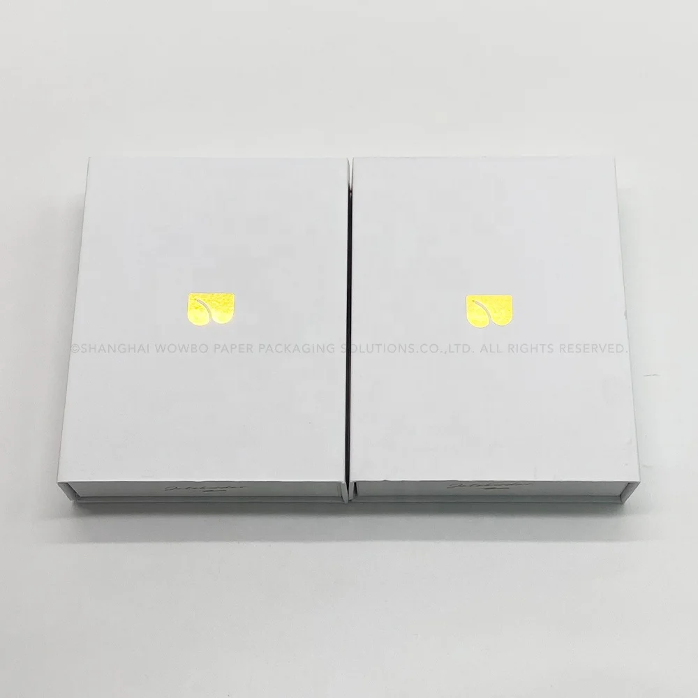 Berserk White Customization Wholesale Gold Foil Logo Design Gift Packaging Magnetic Closure Book Shape Box For Perfume