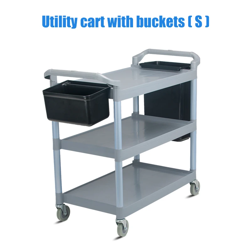  Трехуровневая пластиковая многофункциональная Тележка для мусора тележка напитков коммерческая кейтеринга кухни автобусная