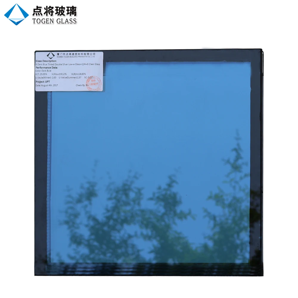 Customized Ocean Blue Reflective Window Glass for Building Facade