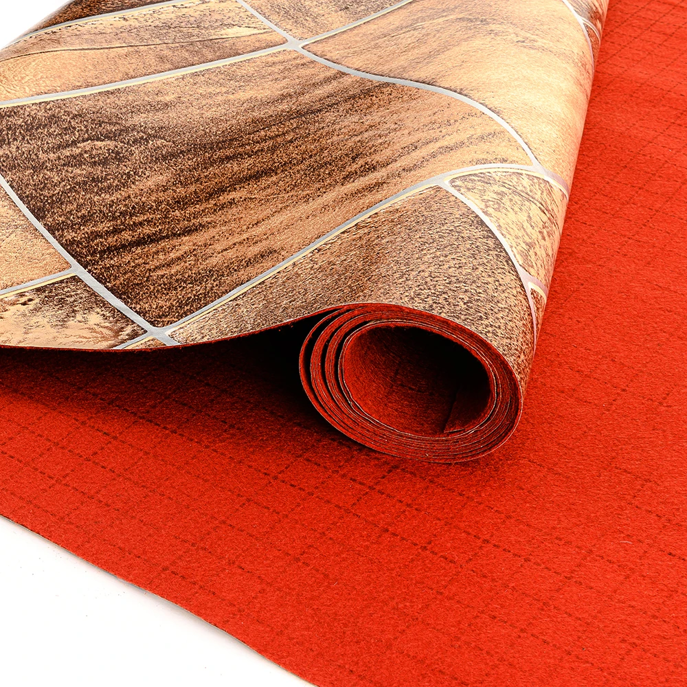 PVC PET Linoleum Vinyl Rolls Flooring For Interior Decoration  For Boats
