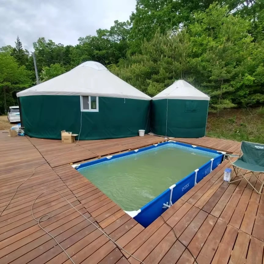 aluminium frame   5m hiking camping frame Modern luxury Mongolia yurt