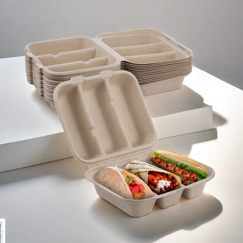 Custom Design Pita Bags for packaging Kraft Paper Burrito Snack Bags Delivery Box Taco Paper Brown Corn Tortilla Bags Floders