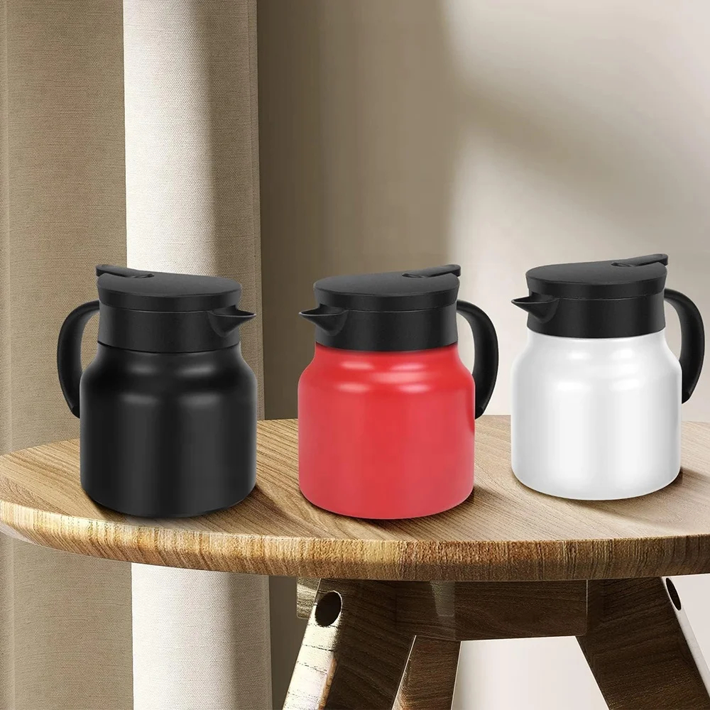 Amz Wholesale Insulated Water Kettle Thermos Stainless Steel Thermos Carafe Tea Maker Vacuum Thermal Tea Pots Flasks