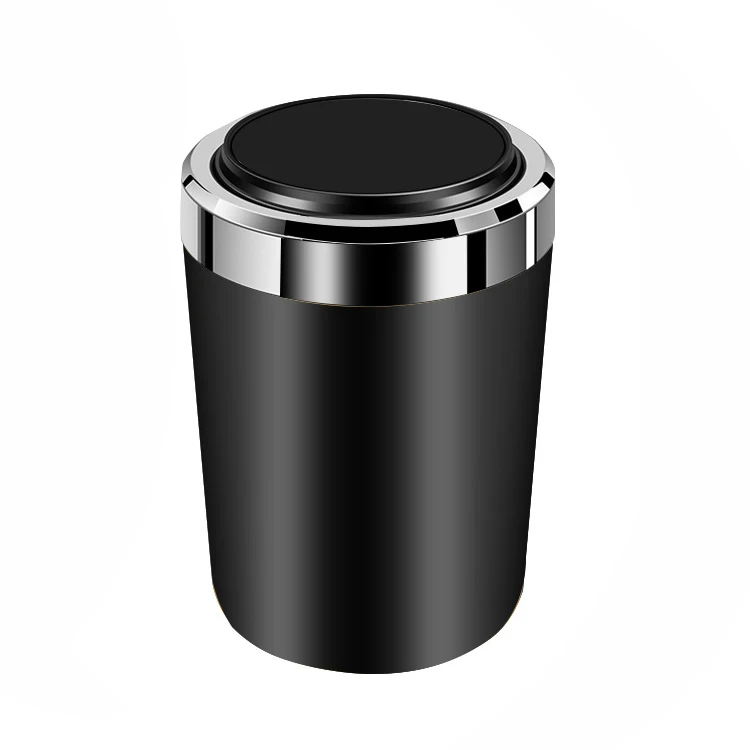 Hot Selling Washable Knock-Down Car Ashtray With Led Light Metal Portable Cigarette Smoking Tobacco Bin
