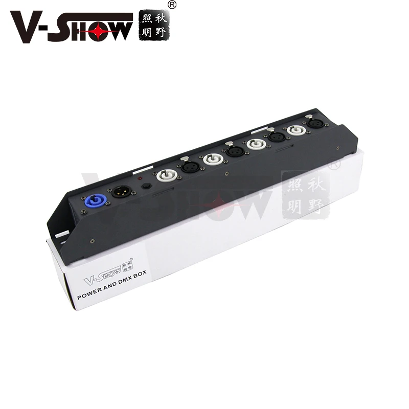 VShow DPS24 shipping from USA DMX Power Splitter out power and DMX splitter for stage light dj light
