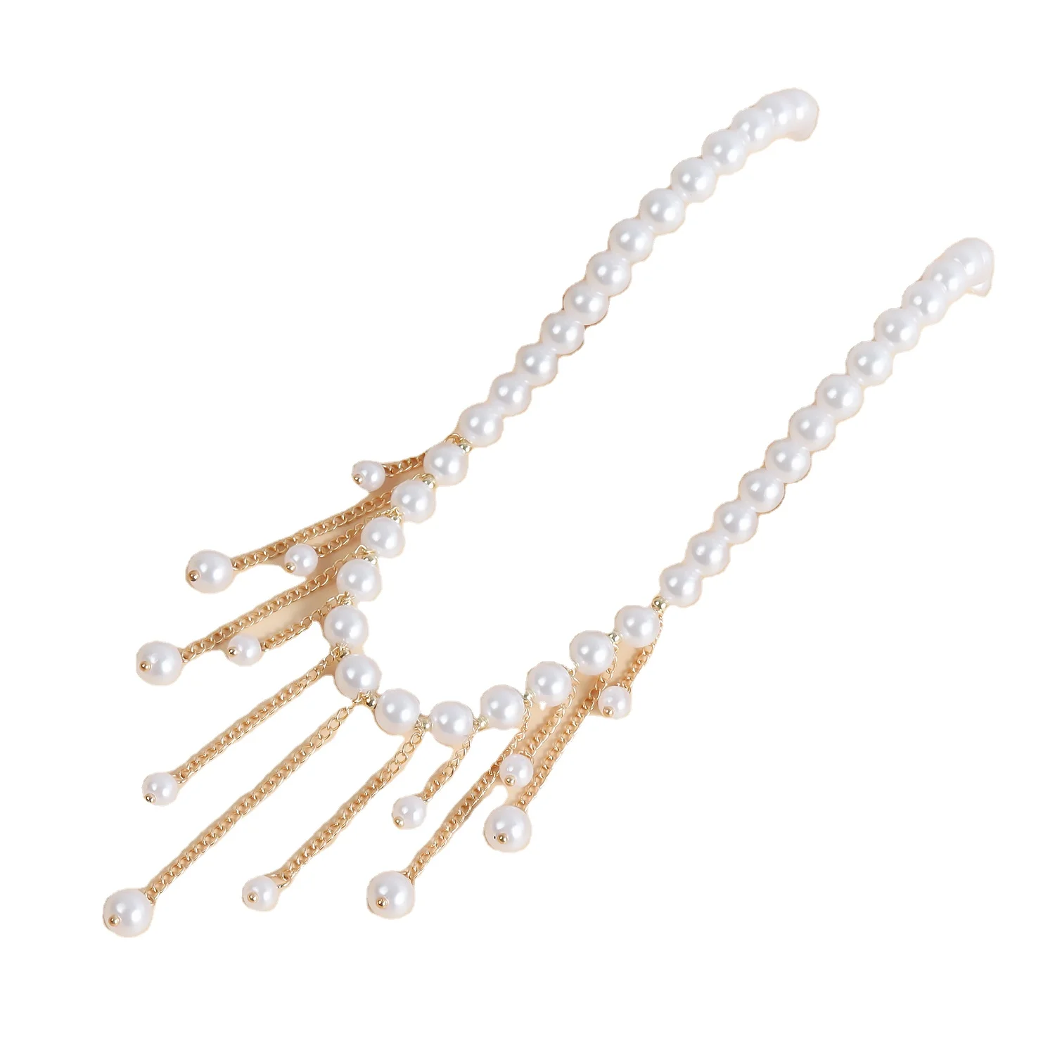 Factory direct sales temperament super fairy handmade beaded necklace long fringe chain