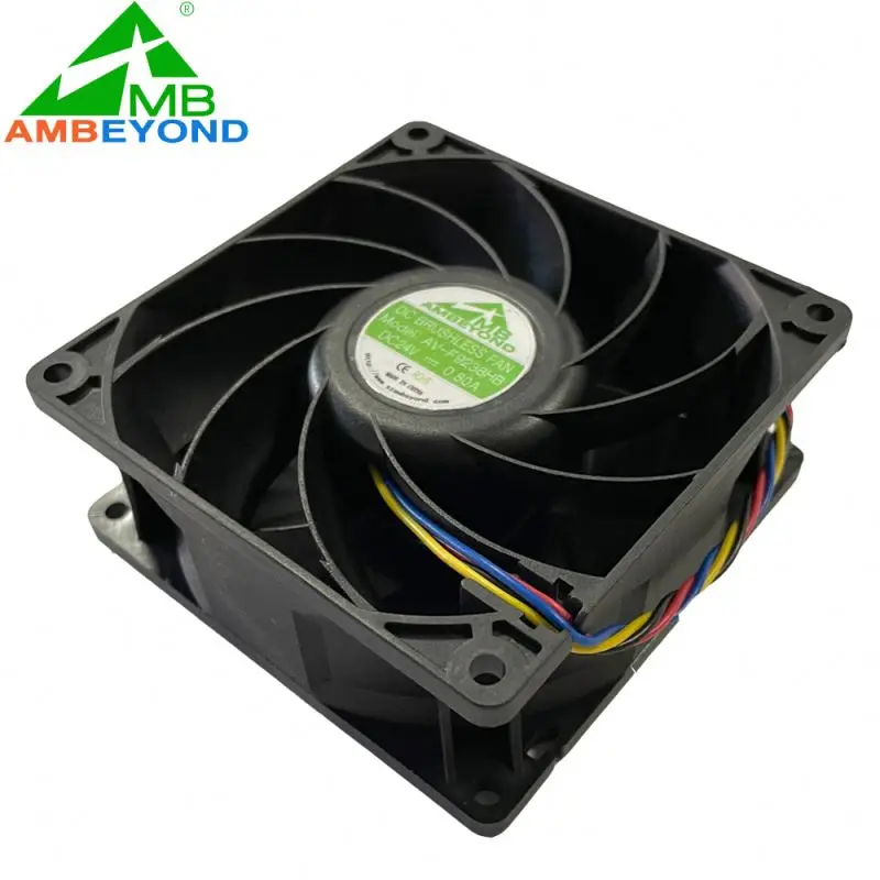 12v Dc 5v 24v Black Plastic PBT IP55 Waterproof 5pin 92mm Ventilation Cooling Fan For Beauty Equipment