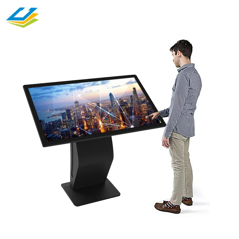 Интерактивный киоск, напольный стенд, ЖК-киоск с мультисенсорным экраном