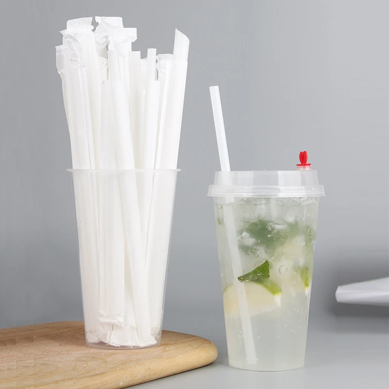 Eco friendly size pla corn straws plastic biodegradable for drink