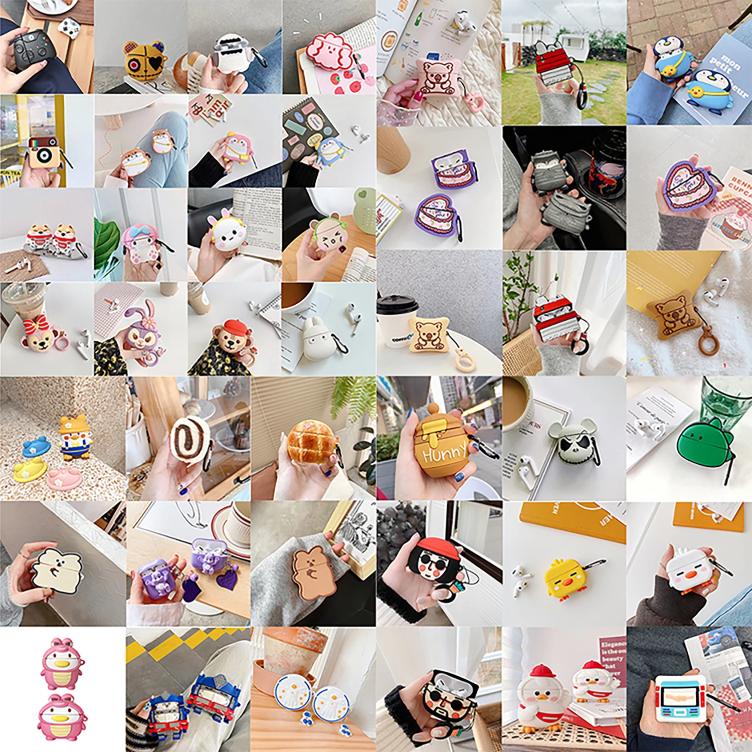 1000+ Pattern 3D Soft Silicone Earphone Cover For Airpod Case Wholesale For Airpods Pro Charging Box Protector