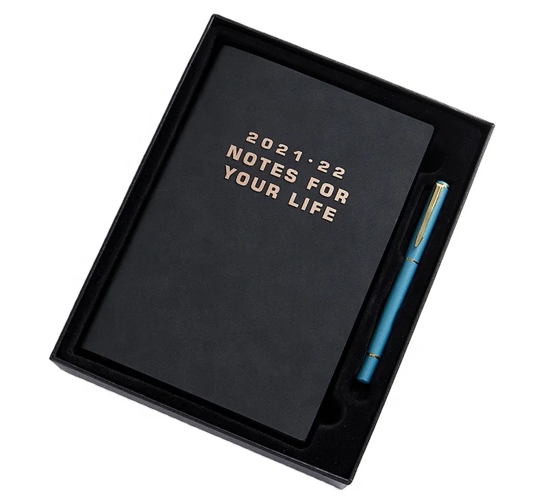 Daily And Weekly Hardcover Custom A5 Cover Sublimation Notebook Gift Set Planner For Business