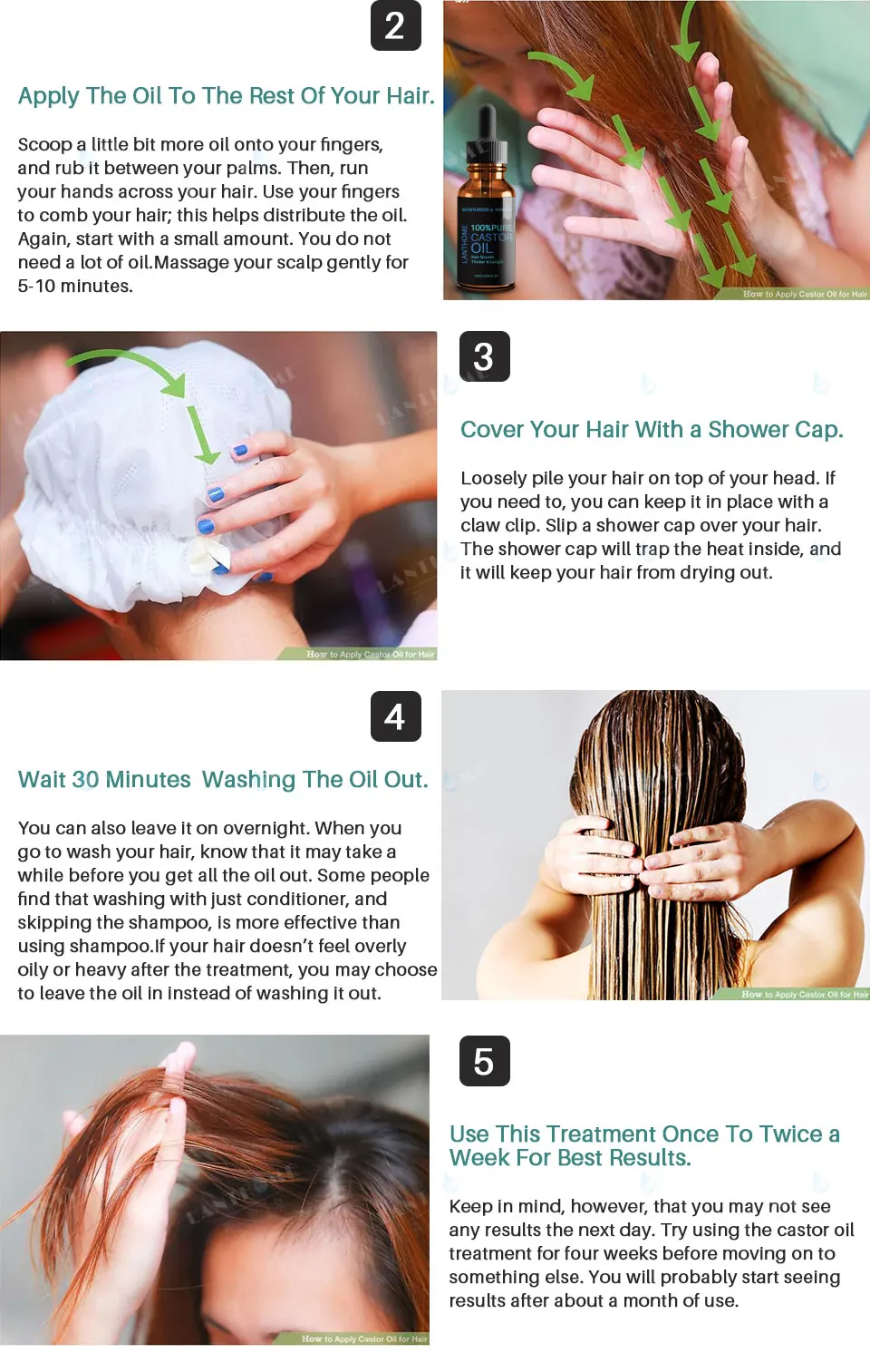 natural castor hair oil