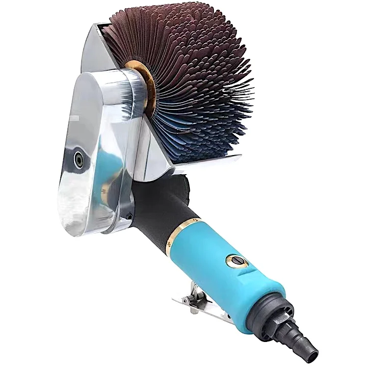 TY79130 Pneumatic Flap Sander abrasive 120mm Flap Wheel  Sanding Convex Surfaces / Curved Wood Flap Sanding Tool